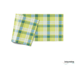 TOVAGLIA CARTA SCOZZESE BLU/VERDE 100X100