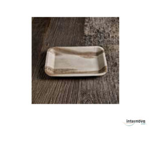 25 PIATTI RETTANGOLARI 24X16 FOGLIE DI PALMA