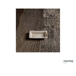 MINI SCODELLA RETTANGOLARE FOGLIE DI PALMA 12X7 CM